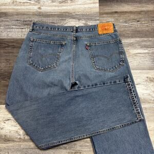 Vintage Y2k Levis 505 Bue Mens 36x29 Red Tab Regular Straight Leg Denim Jeans